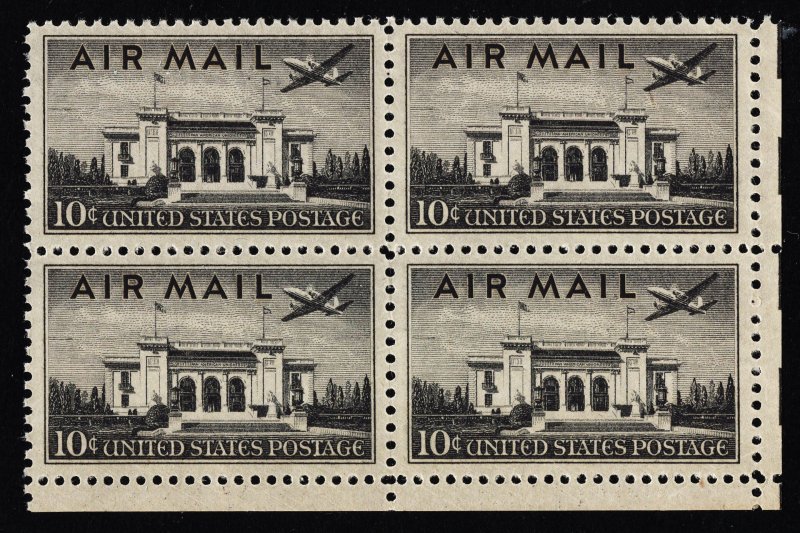 US C34 MNH VF 10 Cent Pan American Building Block of 4