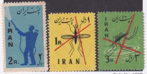 Sc# 1156 / 1158 Iran Malaria Control 1960 MNH set $13.00