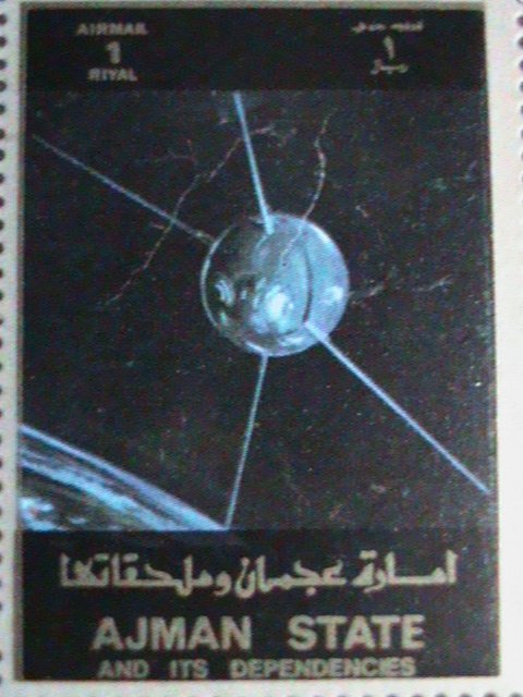 ​AJMAN STAMP-AIRMAIL-SPACE PROGRAMS & WORLD FAMOUS PEOPLES CTO LARGE SHEET VF
