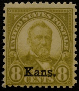 United States #666 Grant Kans. Overprint MNH