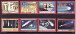 Space-Montserrat-Scott#605-12-unused NH set-Halley`s Come