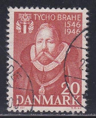 Denmark # 300, Tyco Brahe, Astronomer, Used