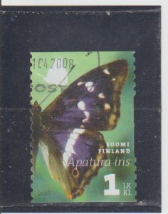 Finland  Scott#  1296a  Used  (2007 Purple Emperor Butterfly)