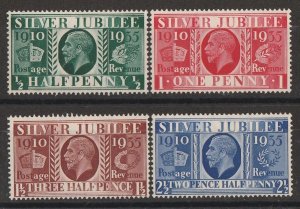 GREAT BRITAIN 1935 KGV Silver Jubilee set ½d-2½d. MNH **.