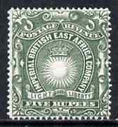 KUT - British East Africa 1890-95 Light & Liberty 5r ...