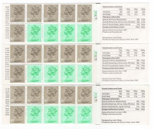 GB Booklets - Folded (good perfs) FO2B £1.46 Parcel Post RM cyl B1B26 good per