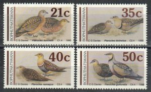 South Africa-Bophuthatswana Stamp 244-247  - Sandgrouses