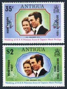 Antigua 323-324,324a, MNH. Michel 312-313,Bl.11. HONEYMOON VISIT. Anna-Phillips.