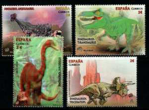 SPAIN SG4957/60 2015 DINOSAURS MNH 