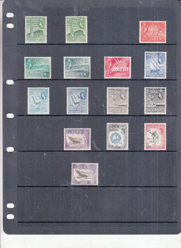 ADEN 1953 SET MINT TO 2/- PLUS ROYAL VISIT 1954 