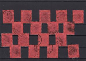 Hong Kong 1890s  Stamps + cancels ref R17358