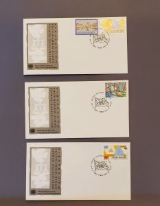 UN613-UN615, First Day Covers, CV $6.00