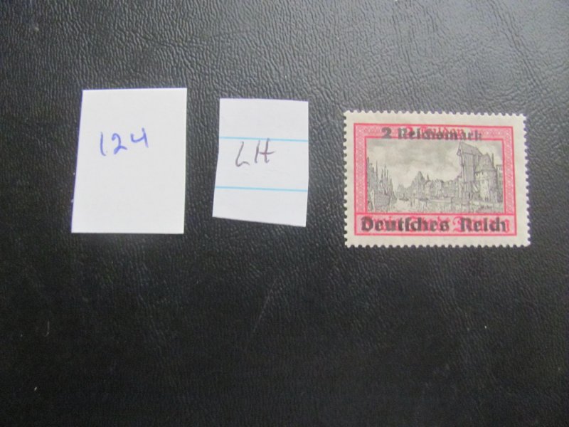 Germany  DANZIG 1939 HINGED HIGH VALUE  VF/XF 22 EUROS (124)