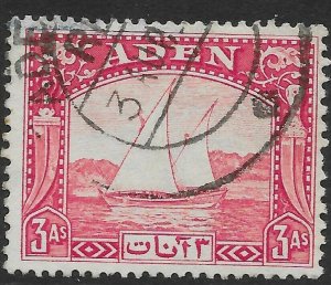 ADEN SG6 1937 3a CARMINE USED