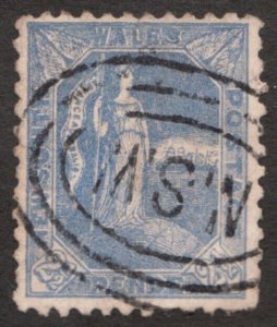 1890 New South Wales, Australia Sc #89 - 2½ Pence postage stamp, Used Cv$7.50