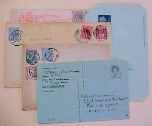 NETHERLANDS  4 ENTIRES, 1 LETTER CARD 1899-1907 &  2 DIFF. AIR LETTER