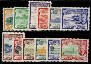 ST KITTS-NEVIS GVI SG94-105, complete set, LH MINT. Cat £32.