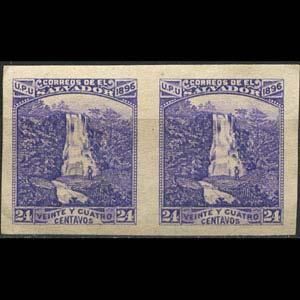 SALVADOR 1896 - Scott# 154 Falls Pair Imp. Set of 2 No Gum