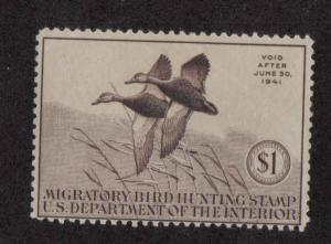 RW7 Federal Duck Stamp 1940 MNH.  #02 RW7f