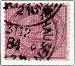 Germany Deutsche Reichspost German Empire 2 Mark stamp 1884 SG38