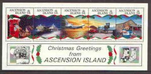 ASCENSION IS. - 1993 - Christmas - Perf Min Sheet - MNH