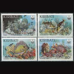 KIRIBATI 1985 - Scott# 452-5 Reef Fish Set of 4 NH
