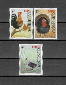 GUINEA-BISSAU 1990 SG 1193/5 + MS 1196 MNH