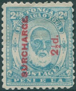 Tonga 1895 SG27 2½d on 2d pale blue King George I MH