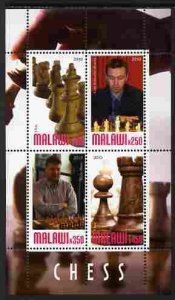 MALAWI - 2010 - Chess, Modern Masters #2 - Perf 4v Sheet - MNH - Private Issue