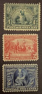US Stamps-SC# 328 - 330 - MH - CV $212.50