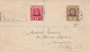 1918, Virgin Islands to London, England, See remark (22208)