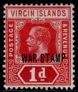 BRITISH VIRGIN ISLANDS GV SG78, 1d carmine, M MINT.