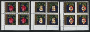 Liechtenstein 1107-9 BL Blocks MNH Christmas Tree Decorations