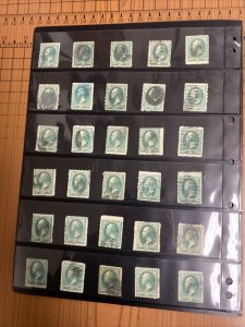 .03 19th Century Washington Fancy Cancel Group. Many Better. 240 Stamps.