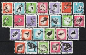 Ajman 2493 A-2517 A CTO Animals Space Sports Birds ZAYIX 0424M0062