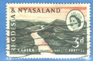 RHODESIA& NYASALAND  SC# 172 **USED** 1960   3p  SEE SCAN