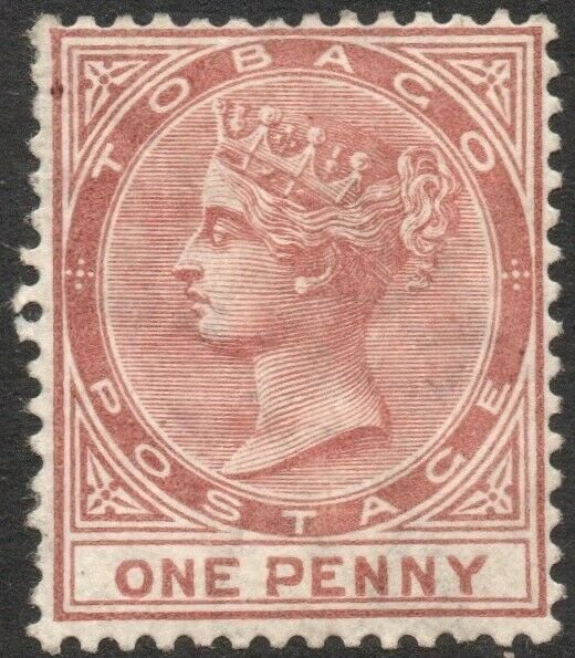 TOBAGO-1882 1d Venetian Red Sg 15 MOUNTED MINT V46190