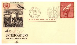 United Nations, New York, Government Postal Card