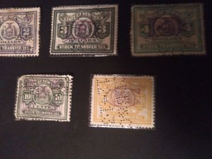 16 US  Internal Revenue Documentary & Stock Transfer Tax Stamps XF Collection