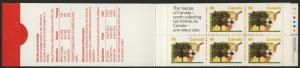 Canada 1372b Booklet BK157b MNH Fruit, Flower, Bartlett Pear