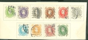 Denmark #210-19  Single (Complete Set)