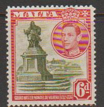 Malta SG 225 - George VI  Lightly Mounted Mint 