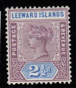 LEEWARD ISLANDS SG3 1890 2½d DULL MAUVE & BLUE MTD MINT