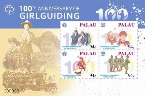 Palau 2010 - Girl Guiding Scouts - Sheet of 4 Stamps - Scott #1007 - MNH
