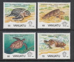 Vanuatu 577-580 Turtles MNH VF