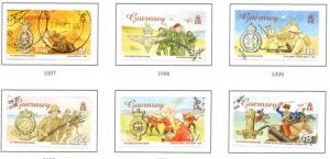 Guernsey Sc 886-91 2006 150 yrs Victoria Cross stamps used