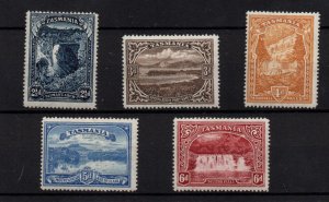 Tasmania 1899 Pictorial mint MH 2 1/2d - 6d SG232-236 WS36316