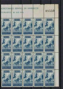 SPAINISH MOROCCO PART STAMPS SHEET MINT NEVER HINGED    R3203