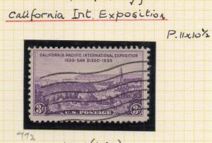 United States 1935 Early Issue Fine Used 3c. 315689