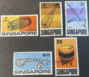 SINGAPORE # 107-111-USED---COMPLETE SET---1969
